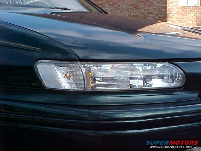 Clear Corners with White bulbs.