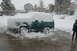1996 Ford Bronco - Bit better after 2 hours of shoveling.
