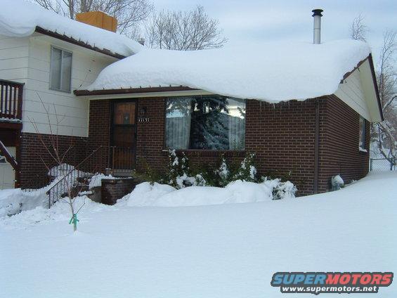 From the street to the house.  