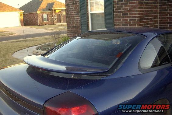 Blue 1994 Dodge Stealth rear view with spoiler