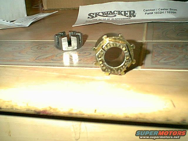 camber-bushing.jpg I decided i like to have adjustable camber bushings so i ordered a set from chris at Custom4x4.com. these are from Skyjacker.