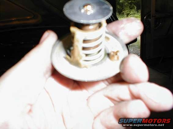 Thermostat part held in hand