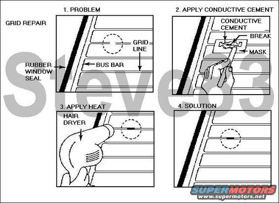 tsb932601rdef3.jpg Use a defroster grid service kit to repair grid lines.
https://www.amazon.com/dp/B000ALBZJY/