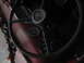1952 Ford Pickup - The interior of a 1952 Ford Pickup, its steering wheel and dashboard gauges.