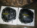 1992 Ford Mustang - Two Dynatrac differential covers are shown, resting on boxes with a tire tread visible above.