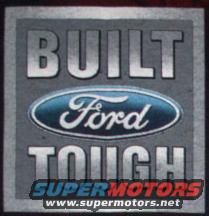 Ford Built Tough emblem with Supermotors.net logo
