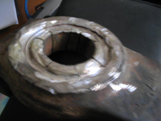 Close-up of a differential housing with machined ring