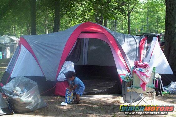 camping with the family at S.L