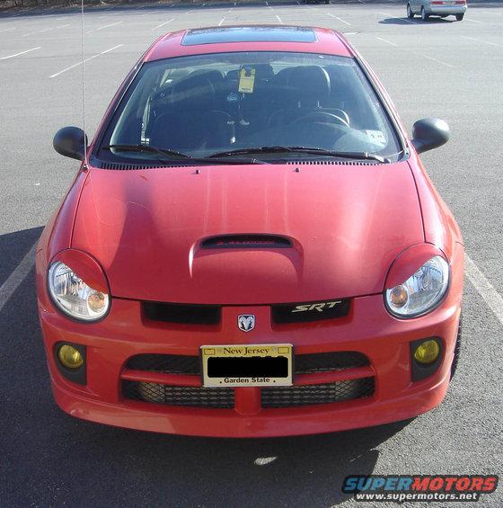 Red 2005 Dodge SRT-4 front view with New Jersey license plate