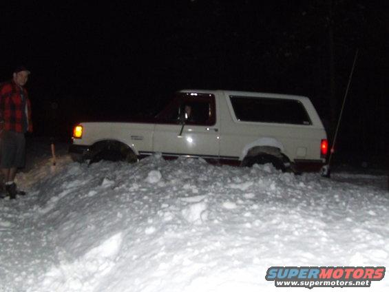 Got stuck on the edge of the road