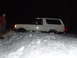 Got stuck on the edge of the road