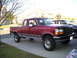 1997 Ford F-250 - This 1997 Ford F-250 pickup truck is shown from the front three-quarter view.