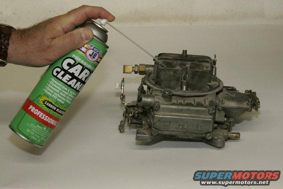 qft02.jpg Start with a good carb cleaner, such as Justice Brothers, to remove built up gunk and dirt.