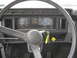 1999 Ford F-800 - Interior view of a Ford truck's dashboard, showing the steering wheel and instrument cluster.