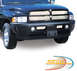 2002 Dodge 2500 - Front view of a black truck a chrome grille and fog lights, consistent with a 2002 Dodge 2500.