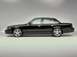 2003 Mercury Marauder - Side profile of a black 2003 Mercury Marauder sedan against a neutral background.