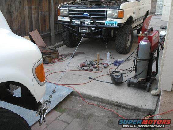 first use is to pull the truck bumper straight.