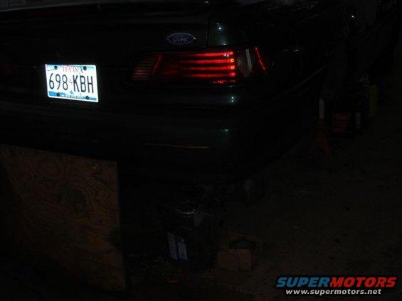 1993 Ford Taurus rear with Texas license plate 698-KBH