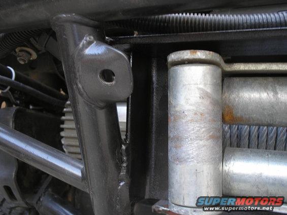 hopefully a better shot of how the fairlead is mounted to the bumper.