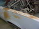 1973 Ford Ranchero - This 1973 Ford Ranchero shows significant rust on its front fender and has its engine bay exposed, indicating a state of disrepair or resto…