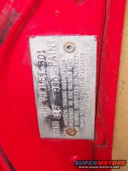 Trim Tag 408180