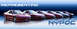 1996 Ford Probe - Multiple maroon Ford Probes are displayed in a line, viewed from the front three-quarter angle.