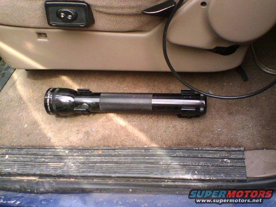 My maglight mount and I know that my truck is dirty as hell