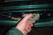 1996 Ford Bronco - Closing the latch on the drivers side, just push down on both till they click.