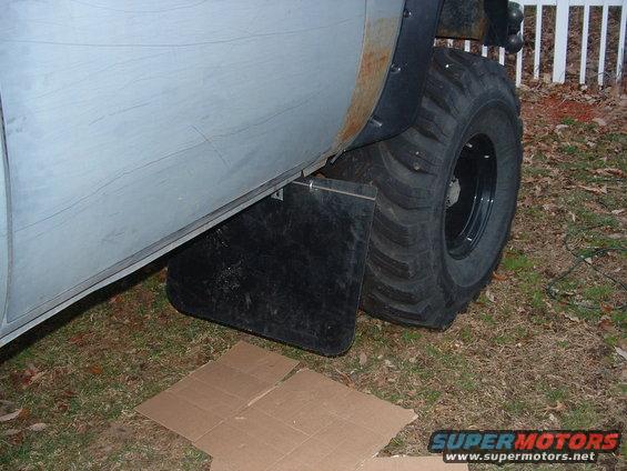Front Mudflap install just to be legal.. Crappy lookin...