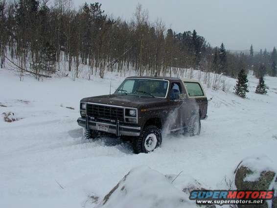 The snow was getting a little deep up here.