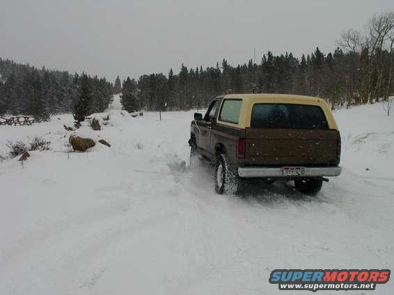 This was about as far as we could get. Up to this point there were no other tracks besides ours. Just fresh snow.