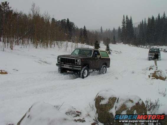 The snow was getting pretty deep.