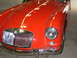 1959 MG A - The flash is washing out some of the color. The car is actually very red.