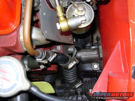 This is looking straight down the Left Front of the engine.