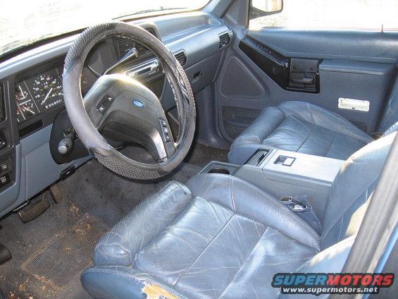 1984 Ford Bronco II interior showing dashboard, steering wheel, and front seats