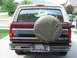 1996 Ford Bronco - This 1996 Ford Bronco features a spare tire mounted on the rear, along with LSU alumni decals.