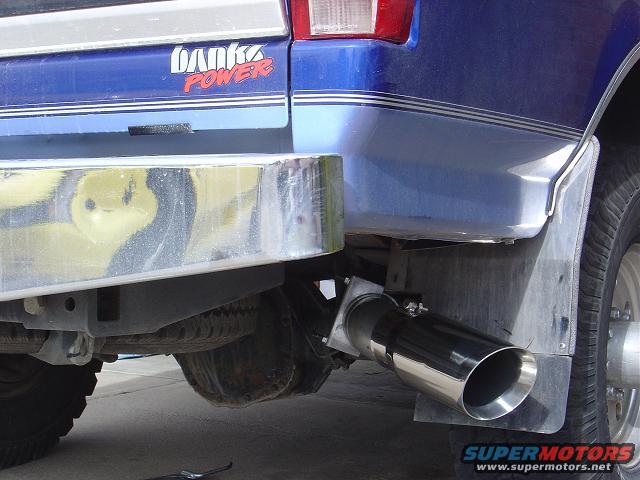 1986 Ford Bronco II rear with Banks Power decal and large exhaust