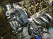 1996 Ford Probe - Close-up view of an engine's internal components, including the timing belt, gears, and camshafts.