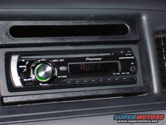 Pioneer car stereo with WMA/MP3 capability and SAT radio ready
