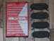 1995 Ford Probe - New disc brake pads in original packaging, with brand name 'Silver' visible.