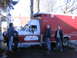 1984 Ford F-350 - This 1984 Ford F-350 ambulance truck is shown with three men standing next to it.