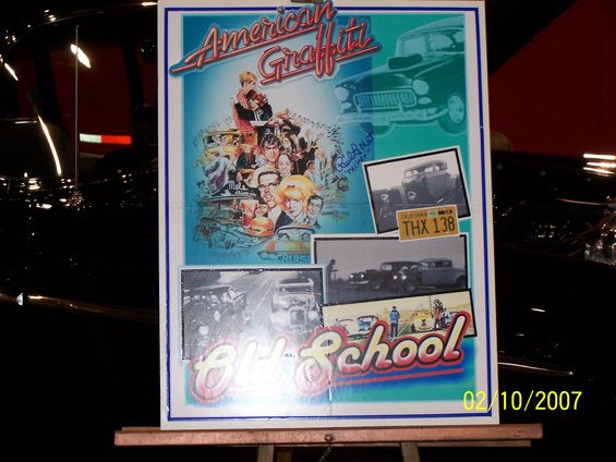 Collage of American Graffiti movie poster elements, including cast photos and car images. Date stamp 02/10/2007
