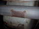 1992 Ford Bronco - Exhaust pipe with manufacturer plate from Bassani Manufacturing.