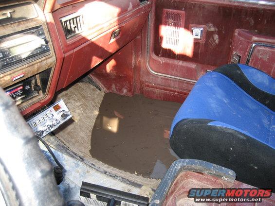 water in my bronco when i got stuck