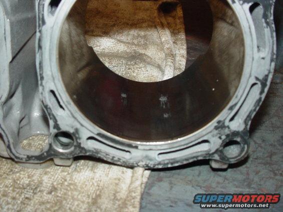 scratches in cylinder, pretty much junk because its nikisol plated. New cylinder is 200, replating is about 180