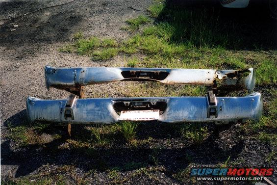 Old bumper on top.  New of bottom.