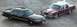 1989 Lincoln Town Car - Two sedans, a maroon Lincoln Town Car and a black sedan, are parked on a concrete surface.
