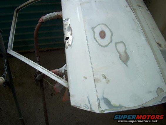 Front door disassembled