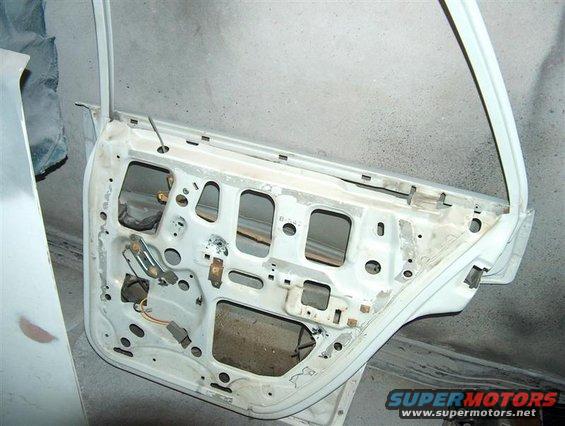 Rear door disassembled