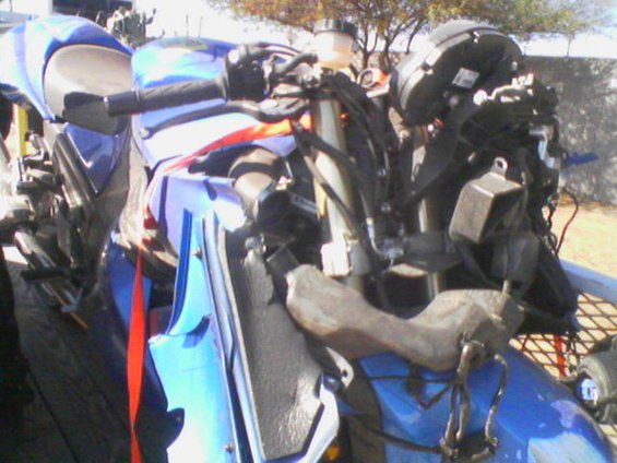 On the trailer, ready to go to the dealer.